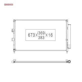 Радіатор кондиціонера KOYORAD CD080430