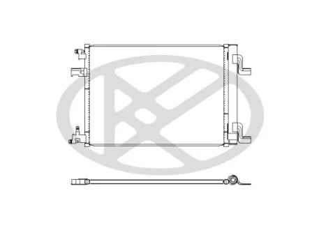 Радіатор кондиціонера OPEL Insignia 08-16, Astra J 10-15, Zafira B 05-12, Zafira C 11-19; CHEVROLET Cruze 09-17, Orlando 10-18 KOYORAD CD310493