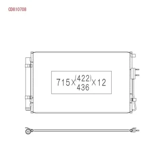 Радіатор кондиціонера KOYORAD CD810708