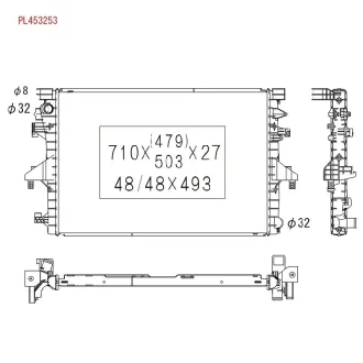 Радиатор системы охлаждения KOYORAD PL453253