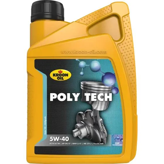 Масло моторное POLY TECH 5W-40 1л KROON OIL 36139 (фото 1)