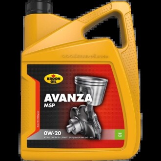 Олива моторна Avanza MSP 0W-20 5л KROON OIL 37350