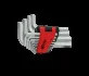 Комплект кутових штифтових ключів 1/16"-3/4" 14шт KS TOOLS 151.4600 (фото 4)