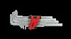 Комплект кутових штифтових гайкових ключів Torx екстра довгий 10 шт KS TOOLS 151.4860 (фото 6)