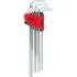 Комплект кутових штифтових гайкових ключів подовжених 10 шт KS TOOLS 151.4980 (фото 1)