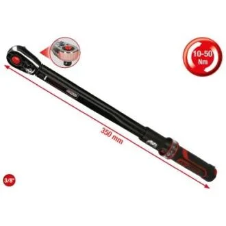 Динамометричний ключ 3/8" ERGOprec 10-50 Нм храпова головка KS TOOLS 516.1522