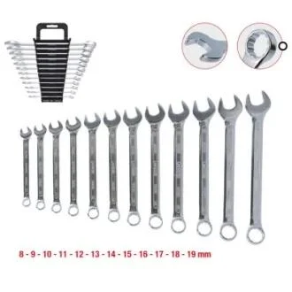 Комплект комбінованих ключів, вигнутих, 12 шт, 8-19 мм KS TOOLS 517.0052