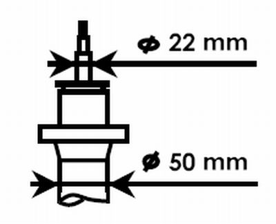 Амортизатор Ultra-SR газовий передній KYB 324703 (фото 1)