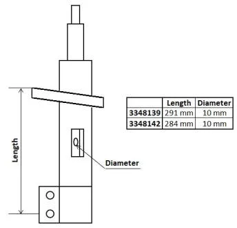 Амортизатор газомасляний KYB 3348142