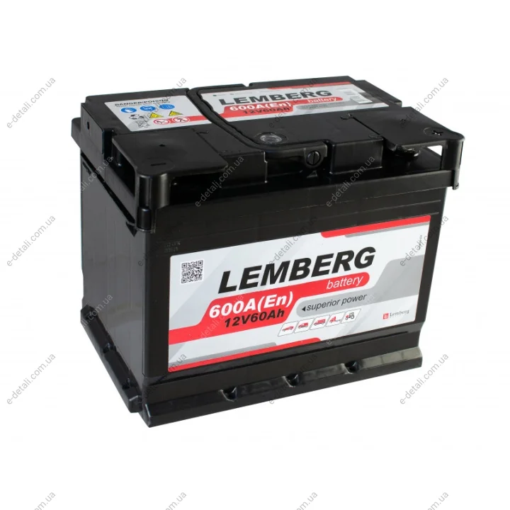Акумулятор 60 Аh/12V LEMBERG battery Euro Lemberg LB60-0 (фото 1)