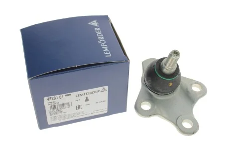 Опора шаровая (передняя) Dacia Duster II 1.2-1.6LPG, 17- LEMFORDER 42281 01