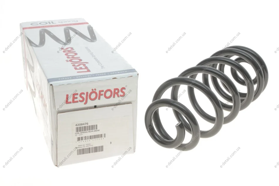 Пружина (задняя) BMW X5 (E70) 3.0d/sd/si +xDrive 07-13/X5 (F15/F85) xDrive 25d/30d 13-18 (SUV) LESJOFORS 4208476 (фото 1)