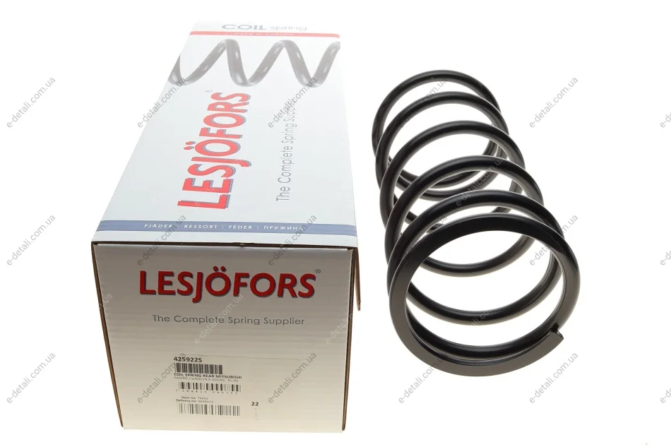 Пружина (задняя) Mitsubishi Pajero II 2.4/2.5TD 4WD/TDiC/2.8TD/3.0 V6 24V 91-99 (вездеход)(5 дверей) LESJOFORS 4259225 (фото 1)