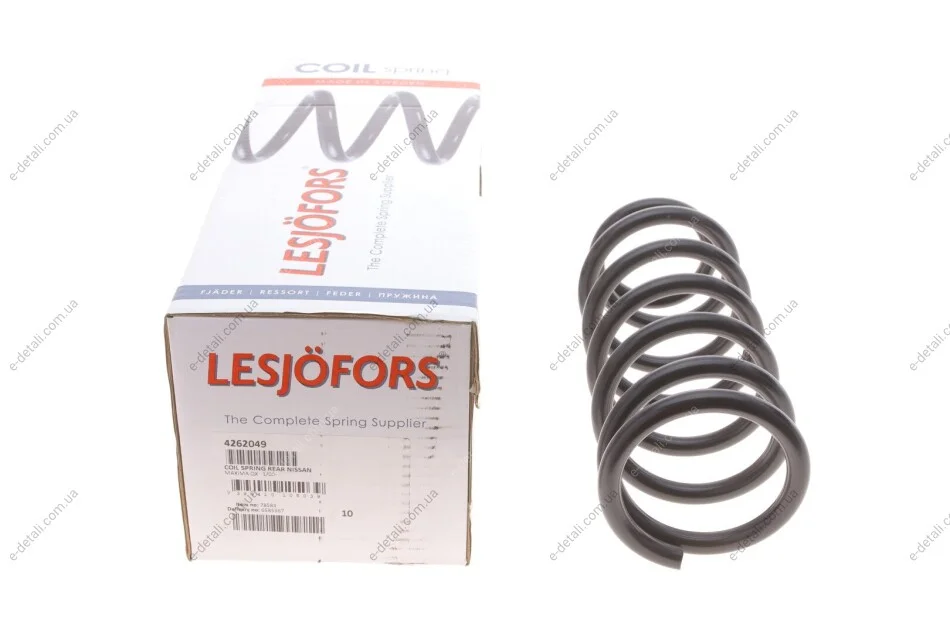 Пружина (задняя) Nissan Maxima/Maxima QX V 2.0 V6 24V 00-03 (седан) LESJOFORS 4262049 (фото 1)