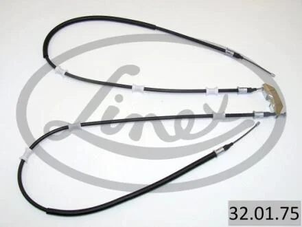 Трос ручника (задний) Opel Vectra B 1.6-2.6i V6 95- (1460/1225x2) LINEX 32.01.75