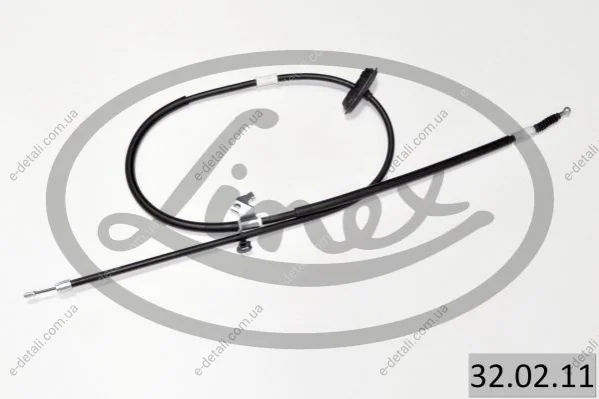 Трос ручника (R) Opel Astra J/Chevrolet Cruze 09- (1815/1685mm) LINEX 32.02.11 (фото 1)