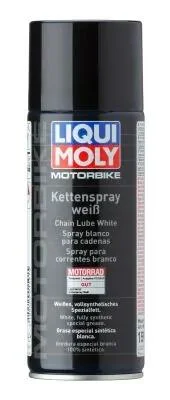 МАСТИЛО БІЛЕ ДЛЯ ЛАНЦЮГІВ МОТОЦИКЛІВ MOTORBIKE KETTENSPRAY WEISS 0,4Л LIQUI MOLY 1591 (фото 1)