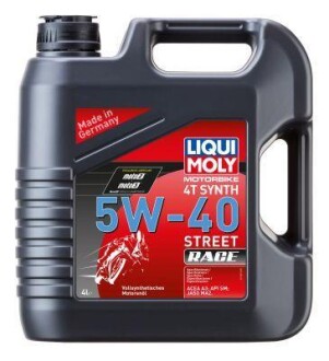 Олива моторна Motorbike 4T Synth 5W-40 Street Race LIQUI MOLY 1685