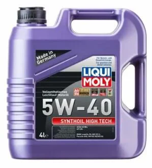 Масло моторное Liqui Moly Synthoil High Tech 5W-40 (4 л) LIQUI MOLY 1915