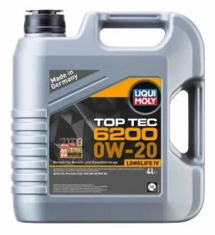 Моторна олива Liqui Moly TopTec 6200 0W-20, 4л. LIQUI MOLY 20788