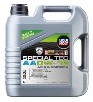 Моторное масло 0W16 4л. LIQUI MOLY 21327