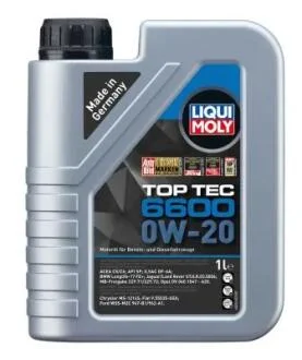 ОЛИВА МОТОРНАЯ TOP TEC 6600 0W-20 1Л LIQUI MOLY 21410