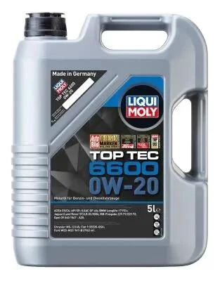 ОЛИВА МОТОРНАЯ TOP TEC 6600 0W-20 5Л LIQUI MOLY 21411 (фото 1)