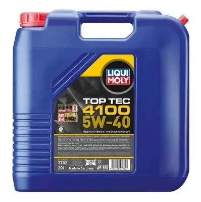 Масло моторное Liqui Moly Top Tec 4100 5W-40 (20 л) LIQUI MOLY 3702 (фото 1)