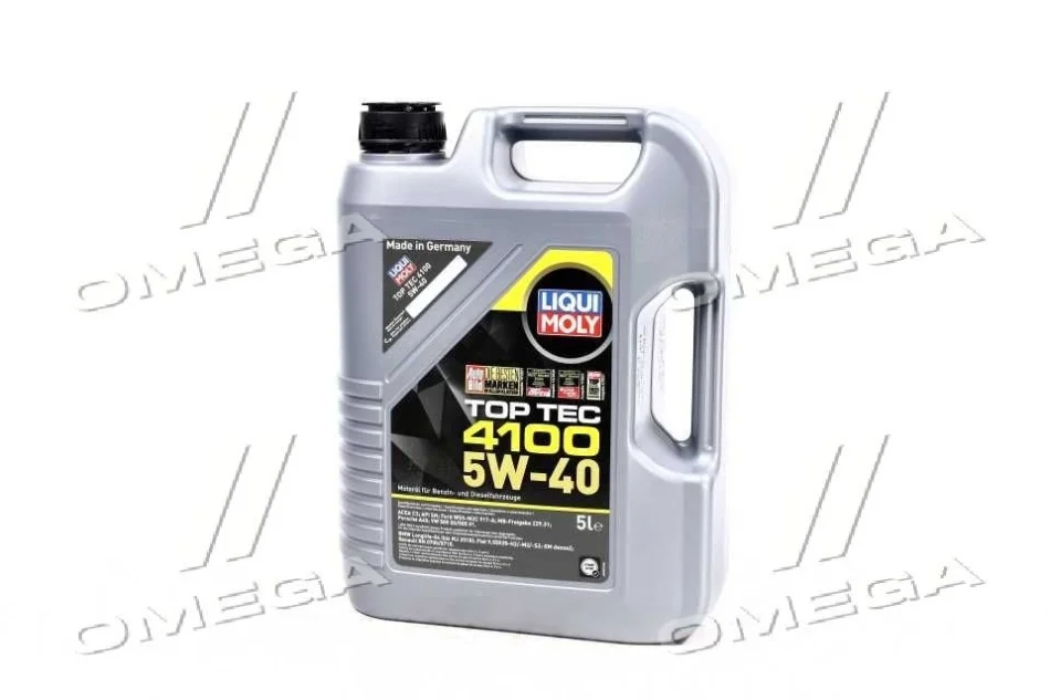Масла моторные Liqui Moly TOP TEC 4100 5W-40 API SN/CF ACEA A3/B4/C3 (Канистра 5л) LIQUI MOLY 7501/9511 (фото 1)