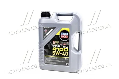 Масла моторные Liqui Moly TOP TEC 4100 5W-40 API SN/CF ACEA A3/B4/C3 (Канистра 5л) LIQUI MOLY 7501/9511