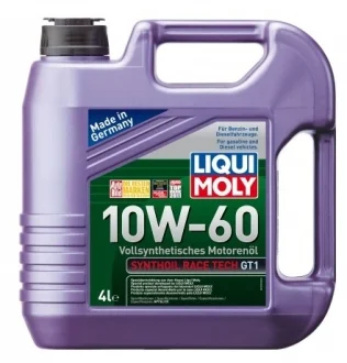 Моторна олива Liqui Moly Synthoil Race Tech GT1 10W-60, 4 л LIQUI MOLY 7535