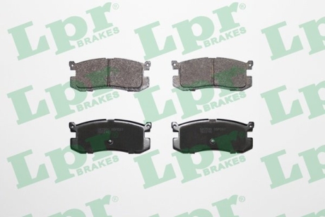 Комплект тормозных колодок из 4 шт. дисков LPR 05P037 (фото 1)