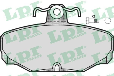 Комплект тормозных колодок из 4 шт. дисков LPR 05P677 (фото 1)