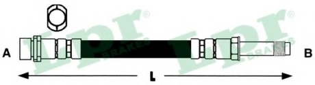 Шланг тормозной LPR 6T46589 (фото 1)