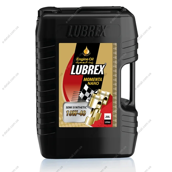 Масло ДВС 10W-40 MOMENTA NANO API CI-4/SL, ACEA E7, Volvo VDS-3, 20л, п/синт. LUBREX 1111717020 (фото 1)
