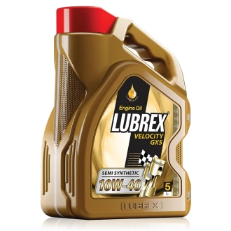 Масло ДВС 10W-40 VELOCITY GX5 API SG/CF, 5л, п/синт. LUBREX 1205717005