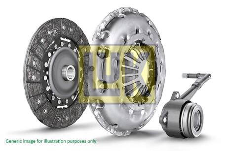 Комплект сцепления Dacia Duster 1.2TCe/1.5dC,i 4x4, 10-18, H5F 410/K9K 658,856,858,896,898 LuK 623 3544 34