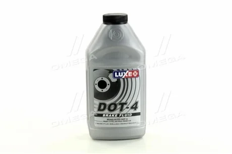 Рідина гальм. DOT4 LUXЕ 438г срібний кан LUXE 650