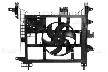 Електровентилятор охолодження з кожухом Duster 1.5/1.6/2.0 (10-) AC- Luzar LUZAR LFK 0950