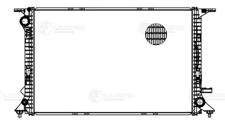 Радиатор охлаждения Audi A4 (07-)/A5 (07-)/A6 (11-)/A7 (10-) 2.7D/3.0D 2.5i/2.8i/3.0i M/A LUZAR LRc 1804