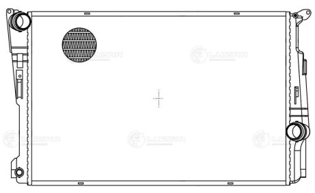 Радиатор охлаждения BMW X3 (F25) (10-) АКПП LUZAR LRc 26181