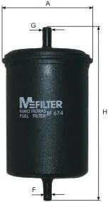 Фильтр топливный M-FILTER BF674
