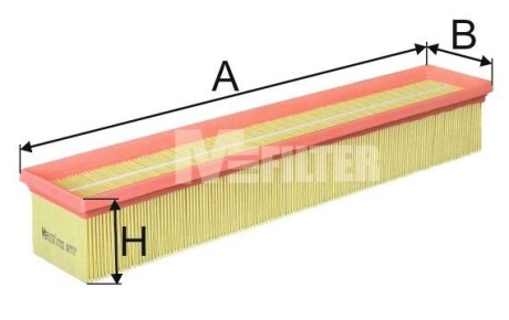 Фільтр повітряний C200/230 Kompressor W203 M111 00>02 M-FILTER K 7022