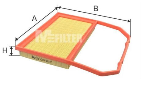 Фільтр повітряний Skoda Fabia / VW Polo 1.0 i/TSI 14- M-FILTER K 7153