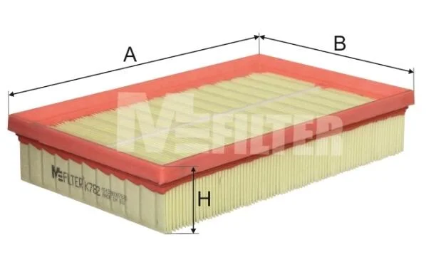 Фільтр повітряний Fiat Stilo 1.9 JTD 01-08 M-FILTER K 782 (фото 1)