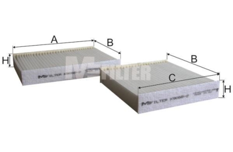 Фильтр салона M-FILTER K90582