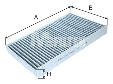 Фільтр салона вугільний M-FILTER K929C