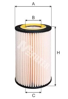 Фільтр масляний Honda Accord/CR-V/FR-V 2.2 CTDi 04- M-FILTER TE4022 (фото 1)