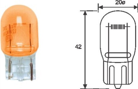 Автолампа MAGNETI MARELLI 002052300000