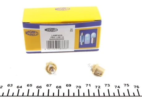 Автолампа Magneti Marelli B2,4W B8,5d 1,5 W прозрачная MAGNETI MARELLI 002052800000